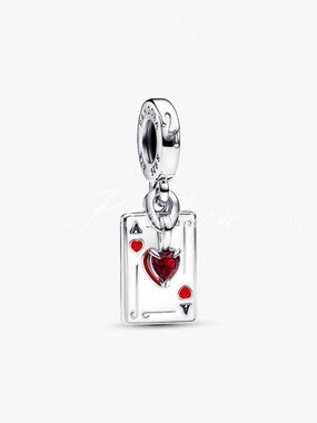 Pandora Disney Villains Queen of Hearts Double Dangle Charm